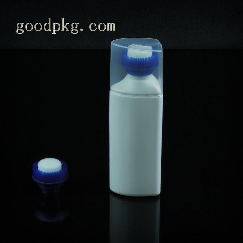 70ml plastic cleanser bottle with brush head