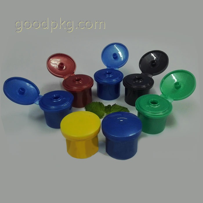 flip-top cap in round shape for bottle in 24mm or 28mm