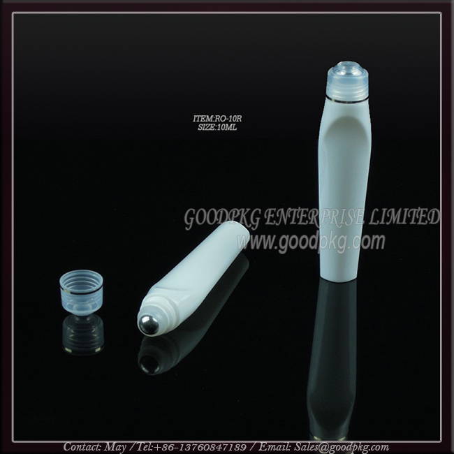 10ml plastic roll on bottle with roller ball